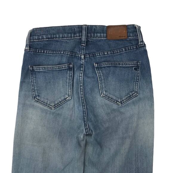 Madewell Light Wash Distressed Flea Market Flare Jeans Size 25 - Picture 8 of 11